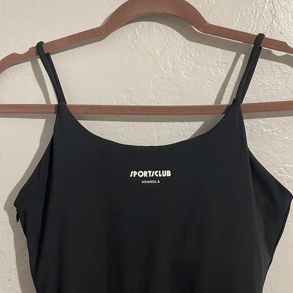 ADANOLA Ultimate Sportsclub Strappy Full Length Unitard - Black Size Large - Picture 6 of 8